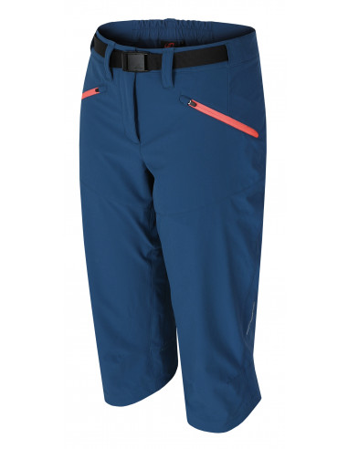 Ladies mountain and trekking 3/4 pants ROW moroccan blue