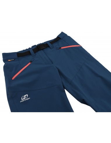 Ladies mountain and trekking 3/4 pants ROW moroccan blue