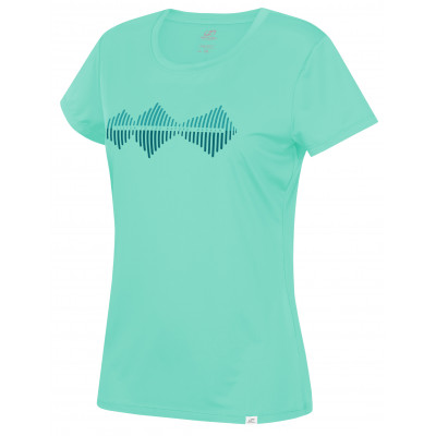 Ladies active short sleeve T-shirt SAFFI beach glass