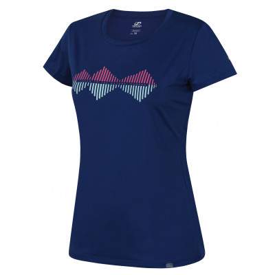 Ladies active short sleeve T-shirt SAFFI blue quartz