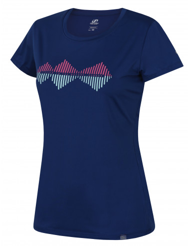 Ladies active short sleeve T-shirt SAFFI blue quartz