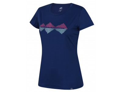 Ladies active short sleeve T-shirt SAFFI blue quartz