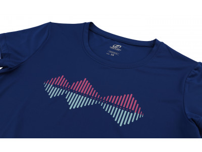 Ladies active short sleeve T-shirt SAFFI blue quartz