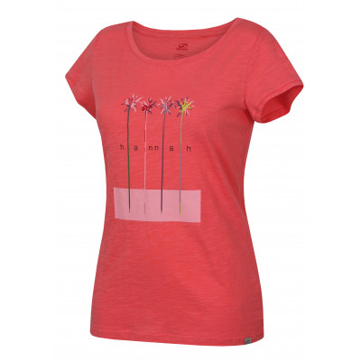 Ladies city short sleeve T-shirt SALDIVA salmon rose