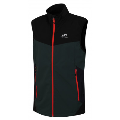 Mens mountain and trekking vest SAUL green gables/anthracite