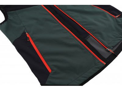 Mens mountain and trekking vest SAUL green gables/anthracite