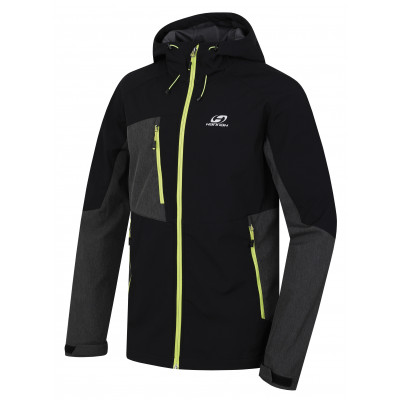 Mens mountain and trekking jacket SELBY LITE anthracite/dark gray mel