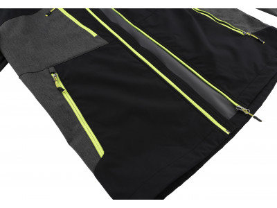 Mens mountain and trekking jacket SELBY LITE anthracite/dark gray mel