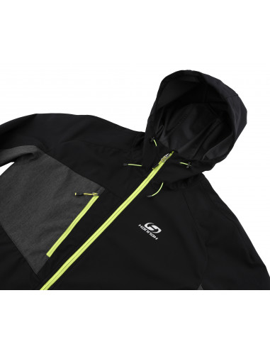 Mens mountain and trekking jacket SELBY LITE anthracite/dark gray mel