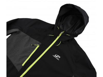 Mens mountain and trekking jacket SELBY LITE anthracite/dark gray mel