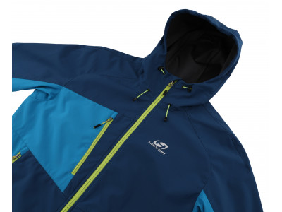 Mens mountain and trekking jacket SELBY LITE moroccan blue/blue jewel