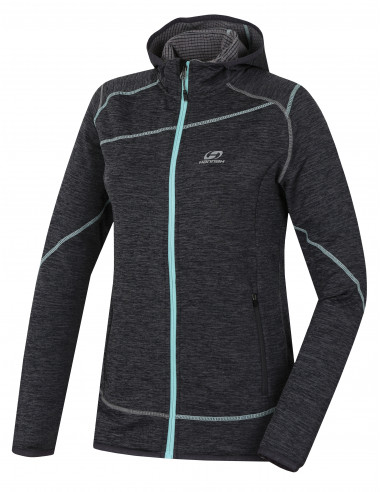 Ladies mountain and trekking sweatshirt SIDRA light gray mel