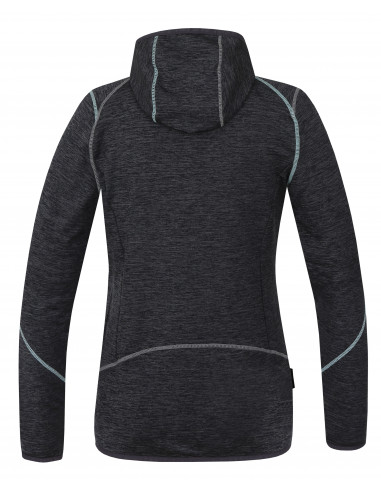 Ladies mountain and trekking sweatshirt SIDRA light gray mel