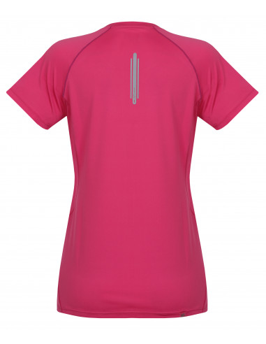 Ladies active short sleeve T-shirt SPEEDLORA carmine rose