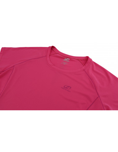 Ladies active short sleeve T-shirt SPEEDLORA carmine rose