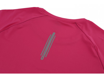 Ladies active short sleeve T-shirt SPEEDLORA carmine rose