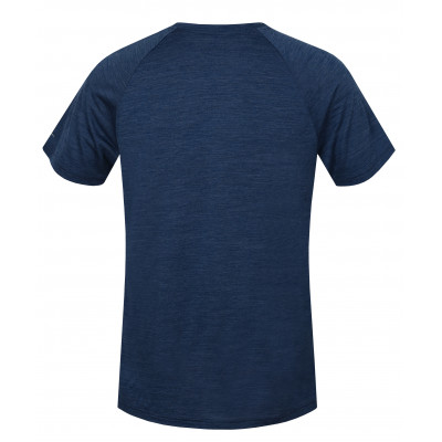 Mens mountain and trekking short sleeve T-shirt TARBEN moroccan blue 2