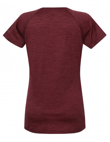 Ladies mountain and trekking short sleeve T-shirt VICKY rhododendron