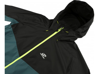 Mens mountain and trekking jacket FELDER anthracite/atlantic deep