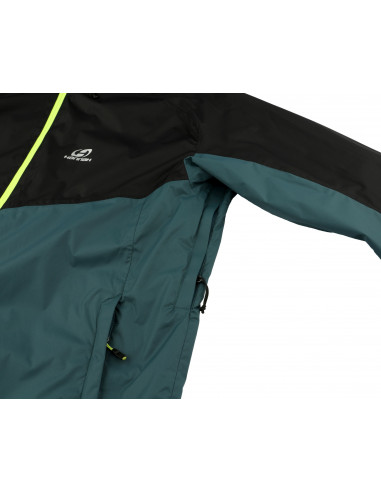 Mens mountain and trekking jacket FELDER anthracite/atlantic deep