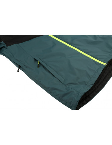 Mens mountain and trekking jacket FELDER anthracite/atlantic deep