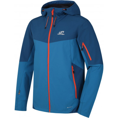 Mens mountain and trekking jacket SAWNEY MAN turkish tile/moroccan blue II