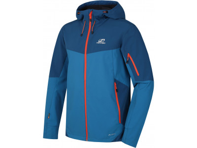 Mens mountain and trekking jacket SAWNEY MAN turkish tile/moroccan blue II