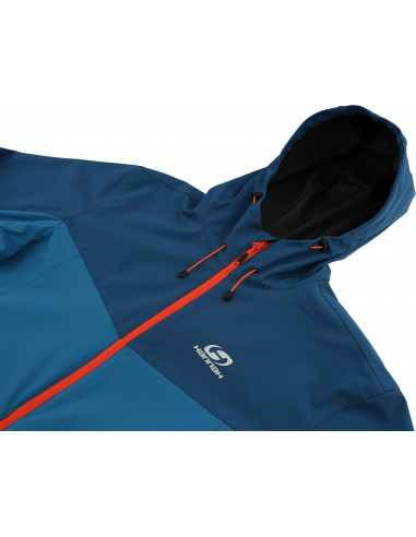 Mens mountain and trekking jacket SAWNEY MAN turkish tile/moroccan blue II