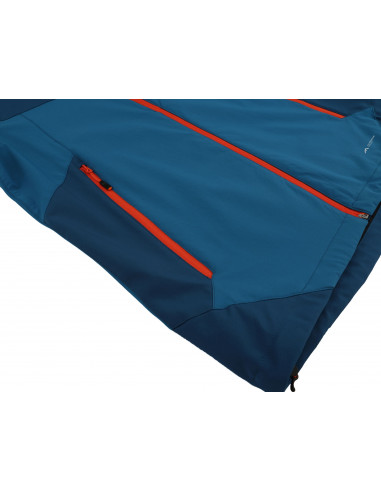 Mens mountain and trekking jacket SAWNEY MAN turkish tile/moroccan blue II