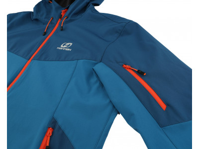 Mens mountain and trekking jacket SAWNEY MAN turkish tile/moroccan blue II