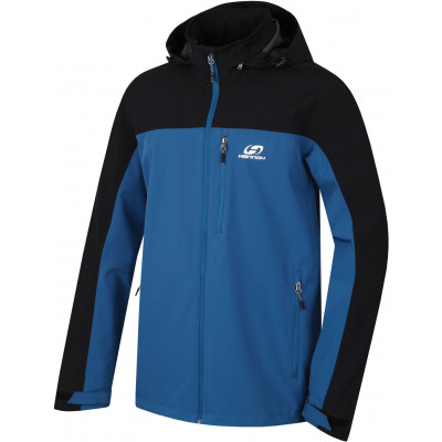 Mens mountain and trekking jacket BROLIN LITE JACKET anthracite/moroccan blue