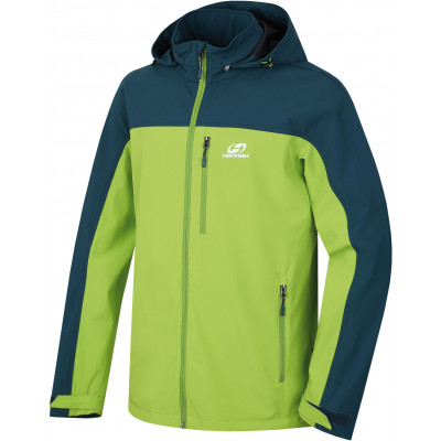 Mens mountain and trekking jacket BROLIN LITE atlantic deep/greenery