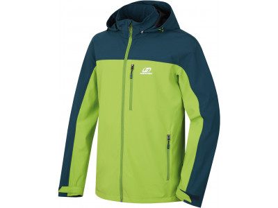 Mens mountain and trekking jacket BROLIN LITE atlantic deep/greenery