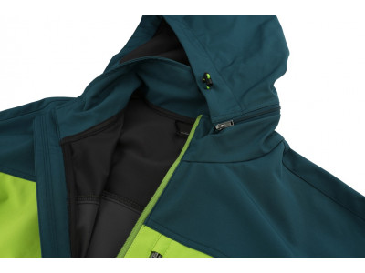 Mens mountain and trekking jacket BROLIN LITE atlantic deep/greenery