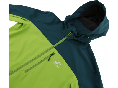 Mens mountain and trekking jacket BROLIN LITE atlantic deep/greenery