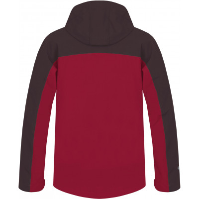 Mens mountain and trekking jacket BROLIN LITE fudge/chili pepper 2