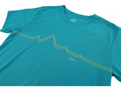 Mens mountain and trekking short sleeve T-shirt BITE (2019) enamel blue