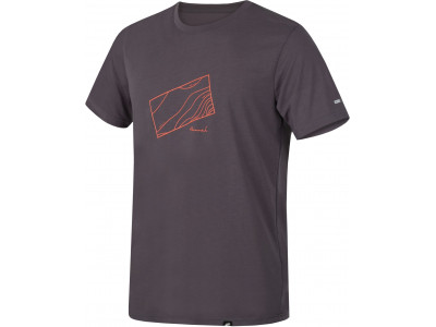 Mens mountain and trekking short sleeve T-shirt BITE (2019) pewter