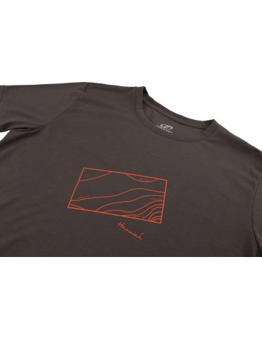 Mens mountain and trekking short sleeve T-shirt BITE (2019) pewter