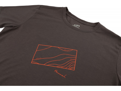 Mens mountain and trekking short sleeve T-shirt BITE (2019) pewter