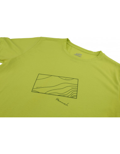 Mens mountain and trekking short sleeve T-shirt BITE (2019) sulphur spring