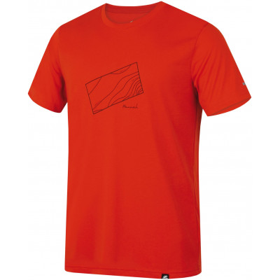 Mens mountain and trekking short sleeve T-shirt BITE (2019) pureed pumpkin