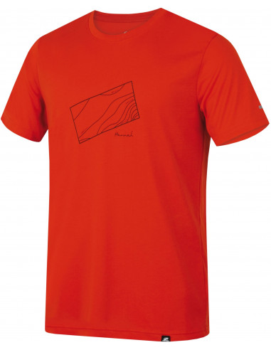 Mens mountain and trekking short sleeve T-shirt BITE (2019) pureed pumpkin
