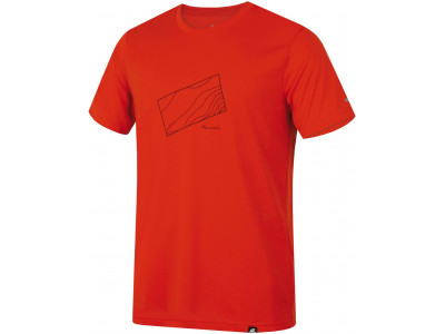 Mens mountain and trekking short sleeve T-shirt BITE (2019) pureed pumpkin