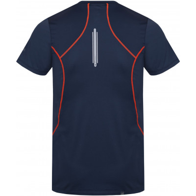 Mens active short sleeve T-shirt PACABA midnight navy (orange) 2