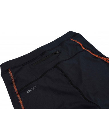 Mens active 3/4 pants ROBIN anthracite (orange)