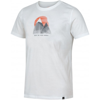 Mens city short sleeve T-shirt BORDON bright white (print 1)