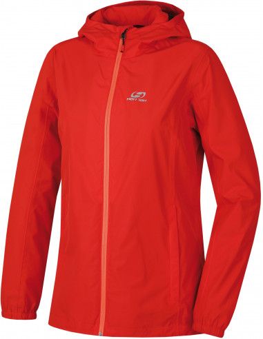 Ladies mountain and trekking jacket DRIES flame scarlet