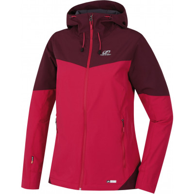 Ladies mountain and trekking jacket SUZZY cherries jubilee/grape wine