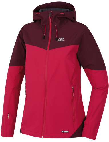 Ladies mountain and trekking jacket SUZZY cherries jubilee/grape wine